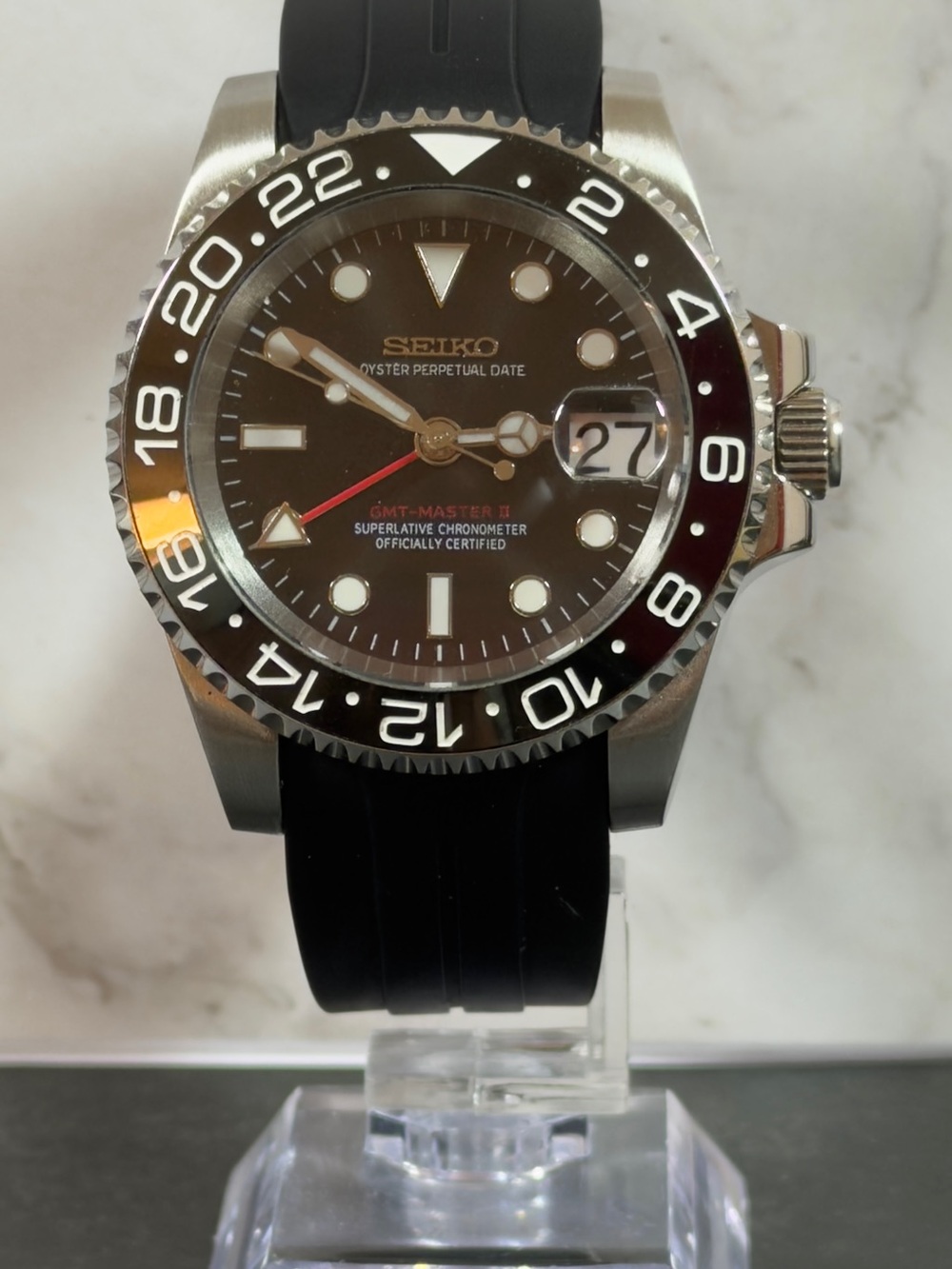 Seiko GMT Watch Mod – NH34 Movement – 41mm